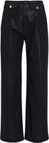 Thumbnail for your product : Veronica Beard Brinley Coated High-Rise Jeans