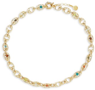 Gas Bijoux Alegria 24K Gold-Plated & Beaded Necklace