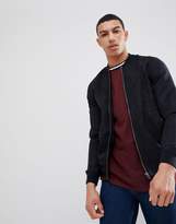 Thumbnail for your product : Pull&Bear Faux Suede Bomber Jacket In Black