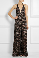 Thumbnail for your product : Temperley London Newton lace and stretch-silk jumpsuit