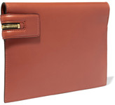 Thumbnail for your product : Victoria Beckham Small Two-tone Leather Clutch - White