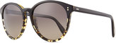 Thumbnail for your product : Oliver Peoples Corie Round Sunglasses, Black/Tortoise
