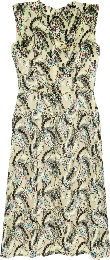 Floral Textured Velvet Dress