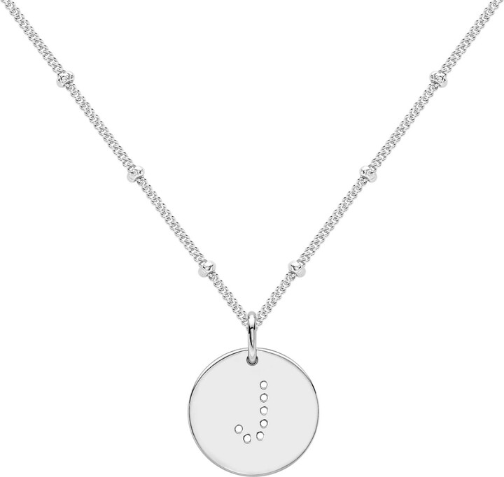 Neola Design Women's Silver Alphabet J Necklace ShopStyle