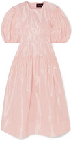Thumbnail for your product : Simone Rocha Pintucked Taffeta Midi Dress