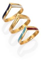 Thumbnail for your product : A Peace Treaty Akhet Peaked Stacking Ring Set