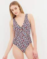 Thumbnail for your product : Michael Kors Deep V One-Piece