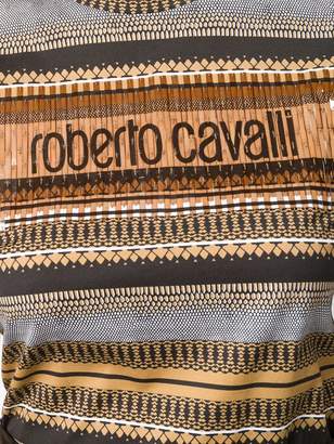 Roberto Cavalli multi print striped top