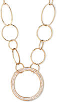 Thumbnail for your product : Ippolita Stardust 18k Gold Pave Diamond Hollow-Pendant Chain Necklace