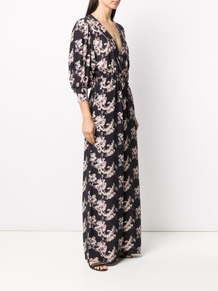 IRO Floral V-Neck Gown