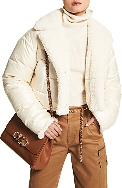 Michael kors cropped faux fur jacket Clearance