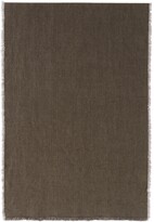 Thumbnail for your product : R+D.LAB Brown Hopsack Linen Table Runner