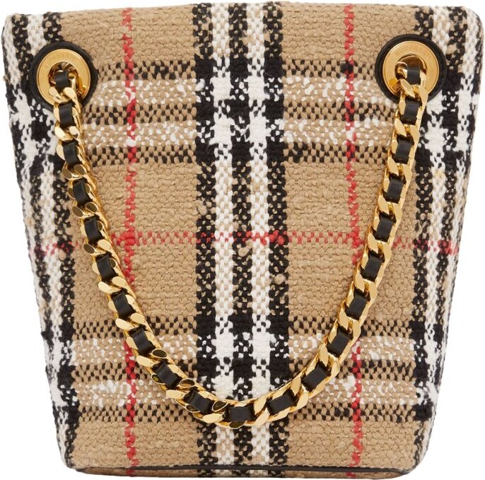 Burberry Small Lola Check Quilted Leather Bucket Bag - ShopStyle