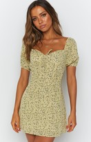 Thumbnail for your product : Bb Exclusive Luna Mini Dress Yellow Floral