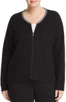 Thumbnail for your product : Eileen Fisher Plus Organic Cotton Zip-Front Cardigan