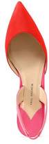 Thumbnail for your product : Paul Andrew Rhea Two-tone Suede And Leather Slingback Point-toe Flats
