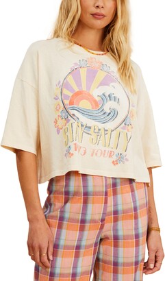 Billabong x The Salty Blonde Juniors' Still Salty Organic Cotton Graphic T-Shirt
