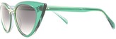 Thumbnail for your product : Oscar de la Renta Rectangle Cat-Eye Sunglasses