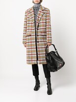 Thumbnail for your product : Apparis Plaid Check Single-Breasted Coat