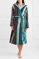 Thumbnail for your product : Missoni Home Hooded Cotton-terry Robe - Blue