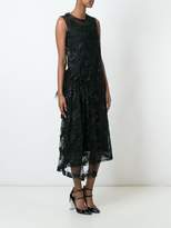 Thumbnail for your product : Simone Rocha semi sheer overlay asymmetric dress
