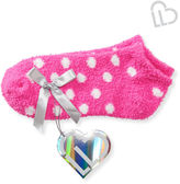 Thumbnail for your product : Aeropostale Lld Fuzzy Polka Dot Ped Socks