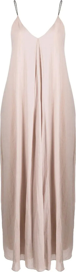 Fabiana Filippi Pleat-Detailing Cotton Maxi Dress