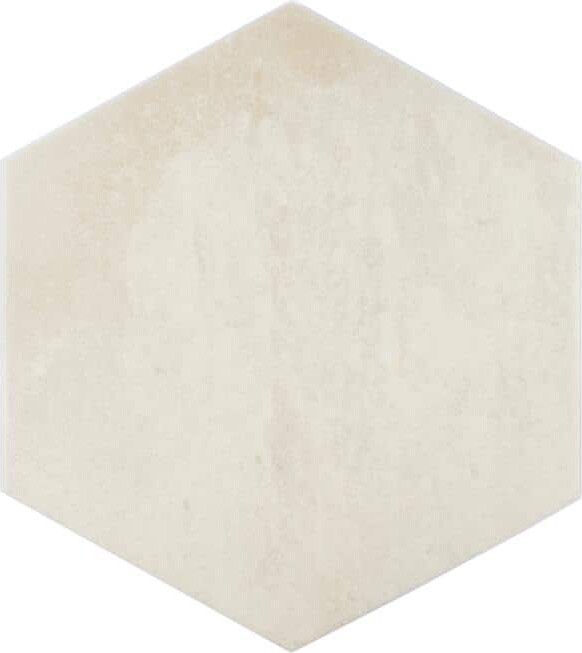CRUZ BAY STUDIO Arcadian 4.5 in. x 10 in. Hexagon Linen Matte Porcelain Tile Sample