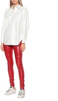 Thumbnail for your product : MSGM Faux patent leather shirt