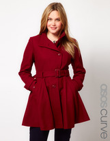 Thumbnail for your product : ASOS CURVE Fit And Flare Coat