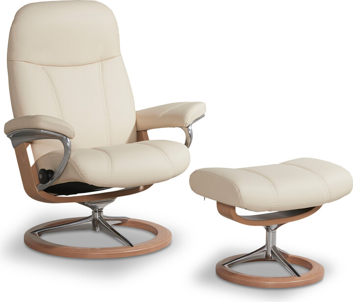 Barker and Stonehouse Consul Medium Signature Chair And Footstool