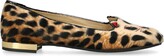 Thumbnail for your product : Charlotte Olympia Leopard Kitty Ballet Flats
