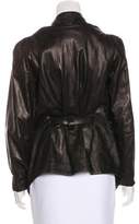 Thumbnail for your product : Zero Maria Cornejo Distressed Leather Jacket
