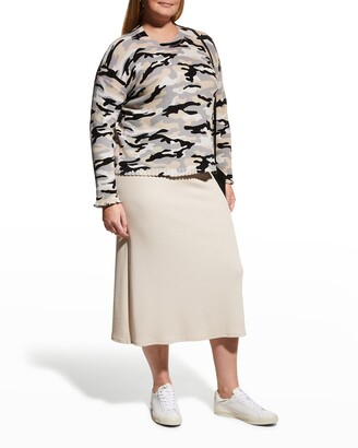 plus size camo sweater