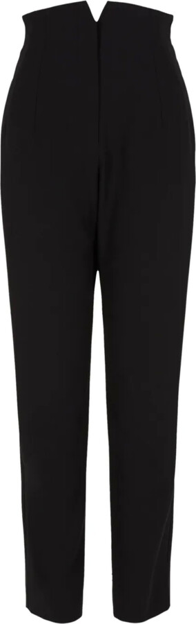 Emporio Armani High-Waist Virgin Wool Trousers