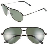 Thumbnail for your product : Tod's 57mm Polarized Aviator Sunglasses