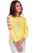 Thumbnail for your product : Romeo & Juliet Couture Cutout Sleeve Sweater