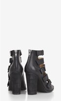 Thumbnail for your product : Express Leather Velcro Strap Runway Sandal