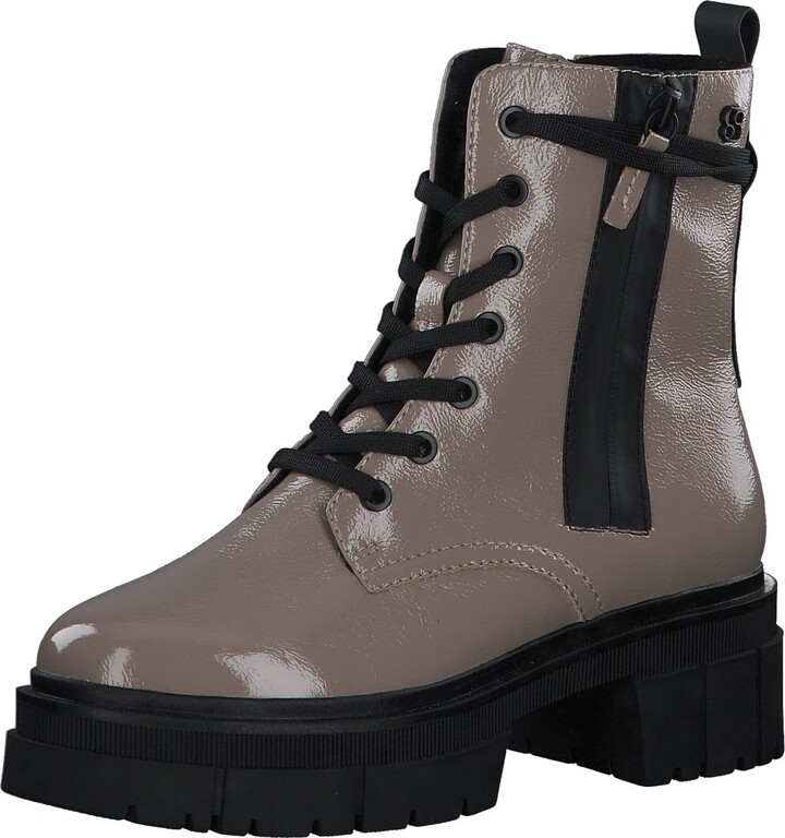 S.Oliver Botas Planas De Encaje Para Mujer 5-25223-43, Cortas Al Tobillo H 953009