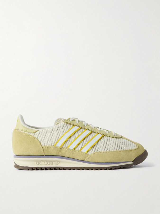 adidas Sl 72 Og Suede And Leather-trimmed Mesh Sneakers - Yellow