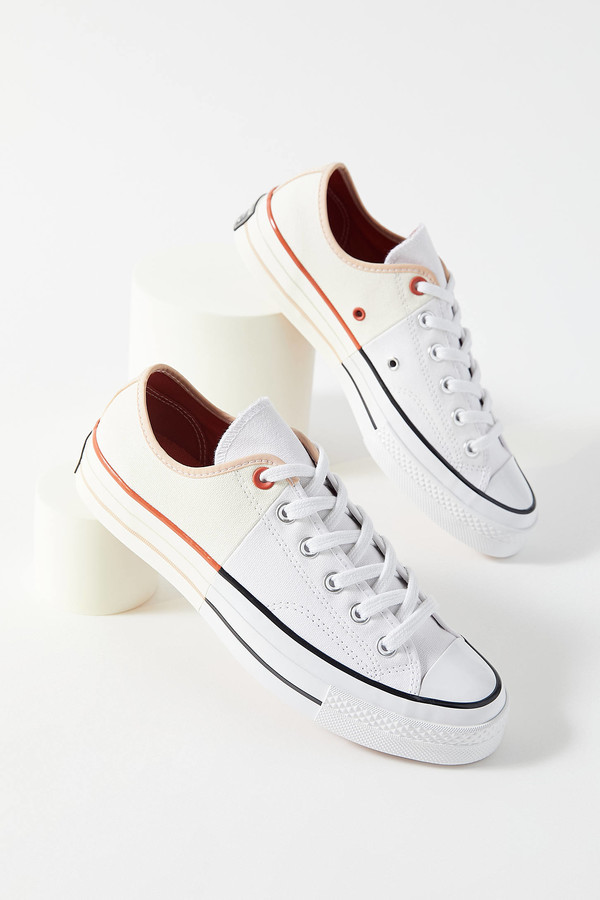 low cut red converse