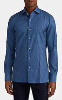 Thumbnail for your product : Isaia Men's Denim-Look Cotton Dress Shirt - Blue