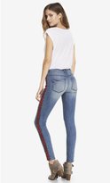 Thumbnail for your product : Express Mid Rise Aztec Embroidered Jean Legging