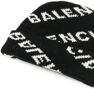 Balenciaga All Over beanie hat