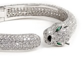 Thumbnail for your product : Kenneth Jay Lane CZ BY Cubic zirconia pavé leopard head bangle