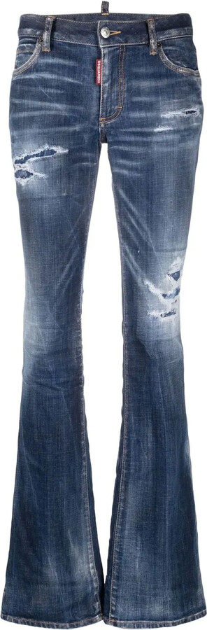 DSQUARED2 Distressed Flared Jeans