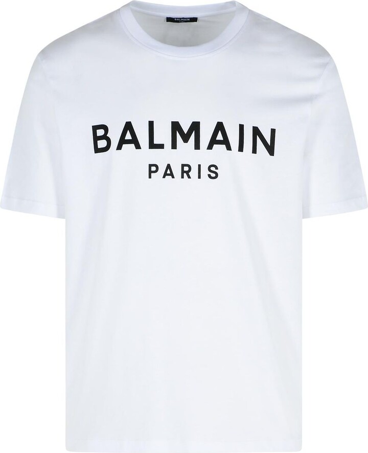 Balmain White Cotton T-Shirt