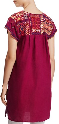 Johnny Was Short Sleeve Embroidered Tunic