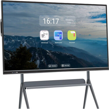 JYXCN 75" 4K Smart Board Windows & Android Electronic Whiteboard 20-Point Touch for Classroom, Office and Livingroom(Include Wall Mount)