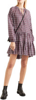 Thumbnail for your product : The Great The Timber Ruffled Checked Cotton Dress